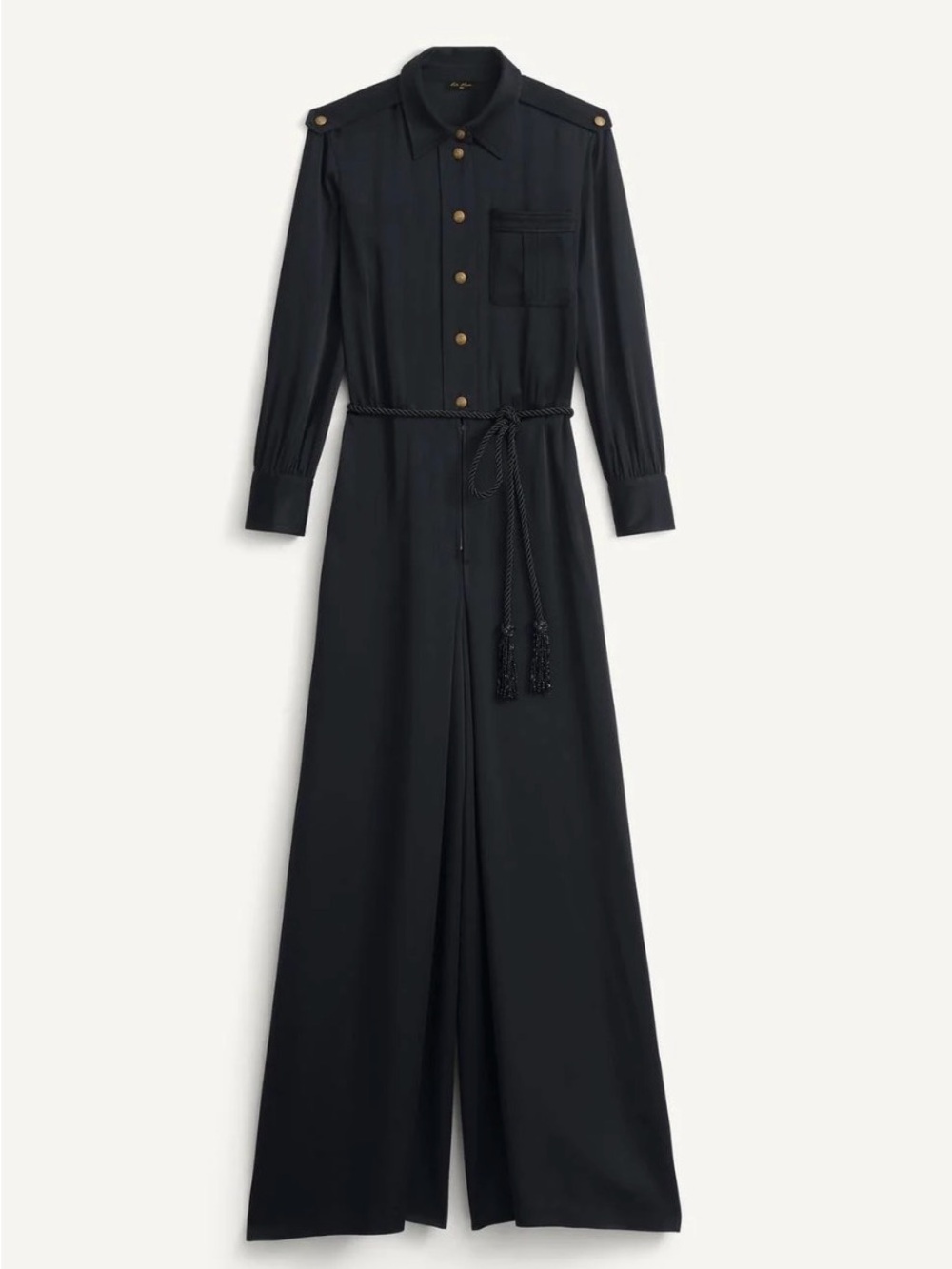 New with tags. Zara x Kate Moss Belted Palazzo Jumpsuit Size M